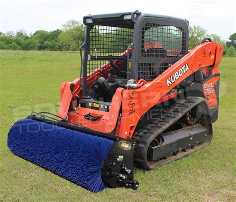 mini skid broom|bobcat skid steer broom attachment.